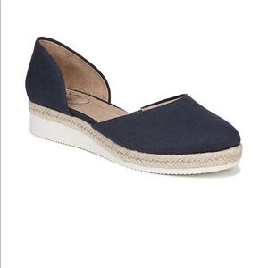 Life Stride Blue Platform Flats